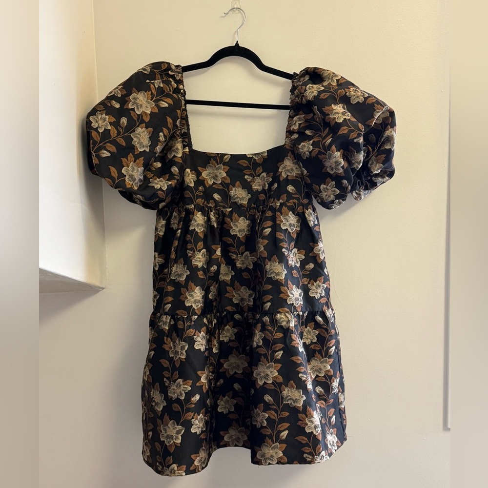 Floral Puff Sleeve Dress